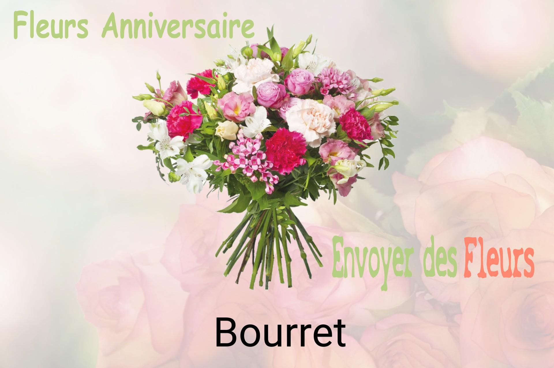 Bouquet de fleurs d’anniversaire livré à Bourret